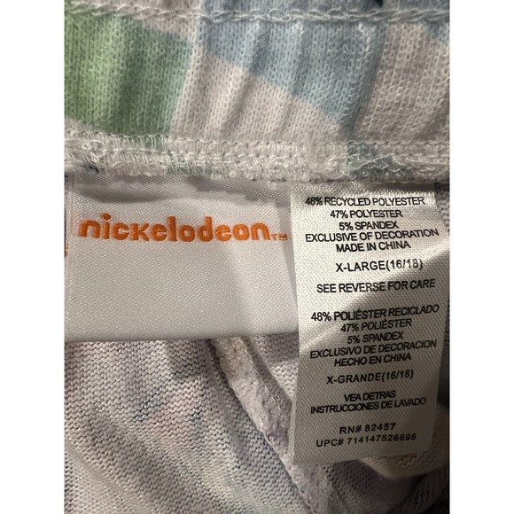 Nickelodeon Pajama Pants Women's Sz XL (16/18) Multicolor Check Rugrats - Picture 8 of 8